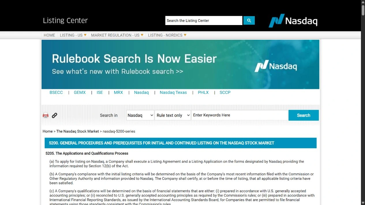 Nasdaq 5200 系列规则:来源身份