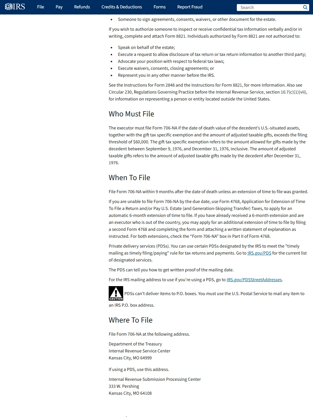 IRS:Instructions for Form 706-NA (09/2025)
