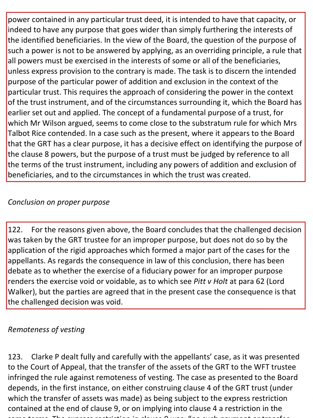 判词第121段(下)及第122段裁判理由 · PDF第40页
