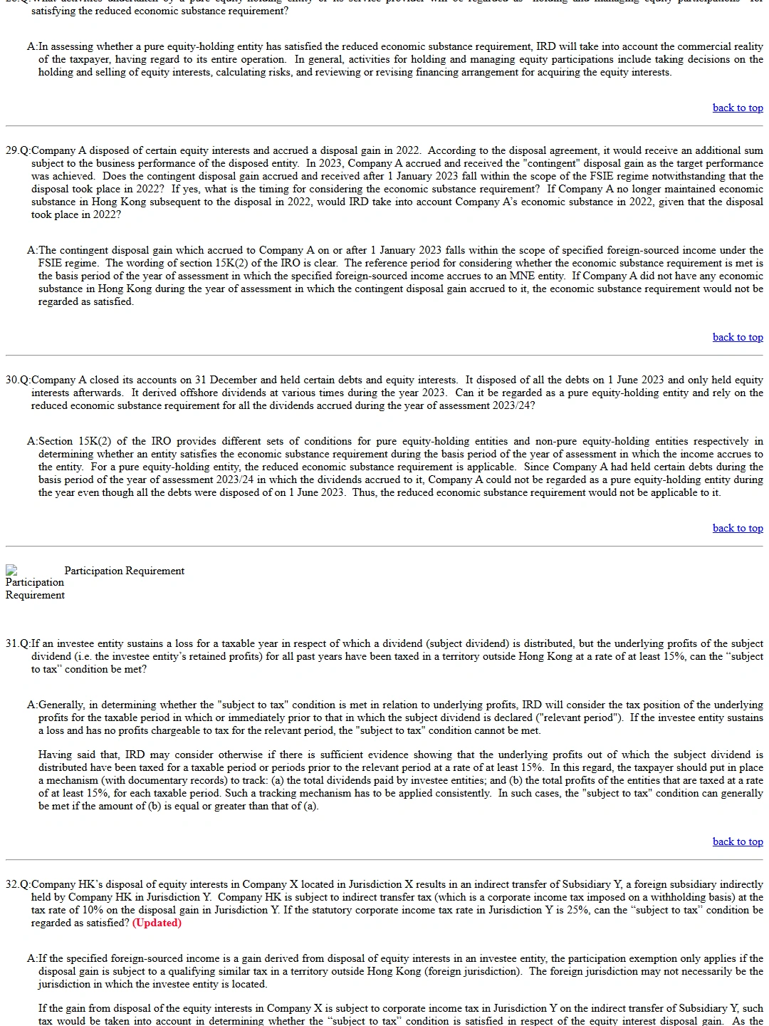 Hong Kong IRD: FSIE Frequently Asked Questions