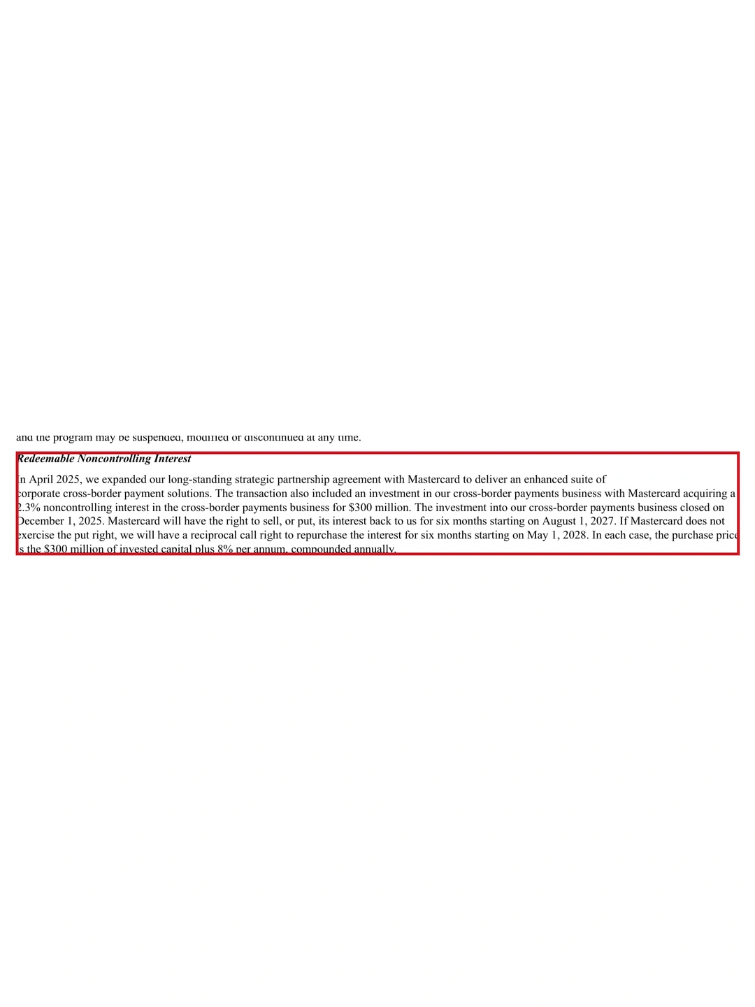 Corpay Form 10-Q for quarter ended June 30 2026 focus P02
