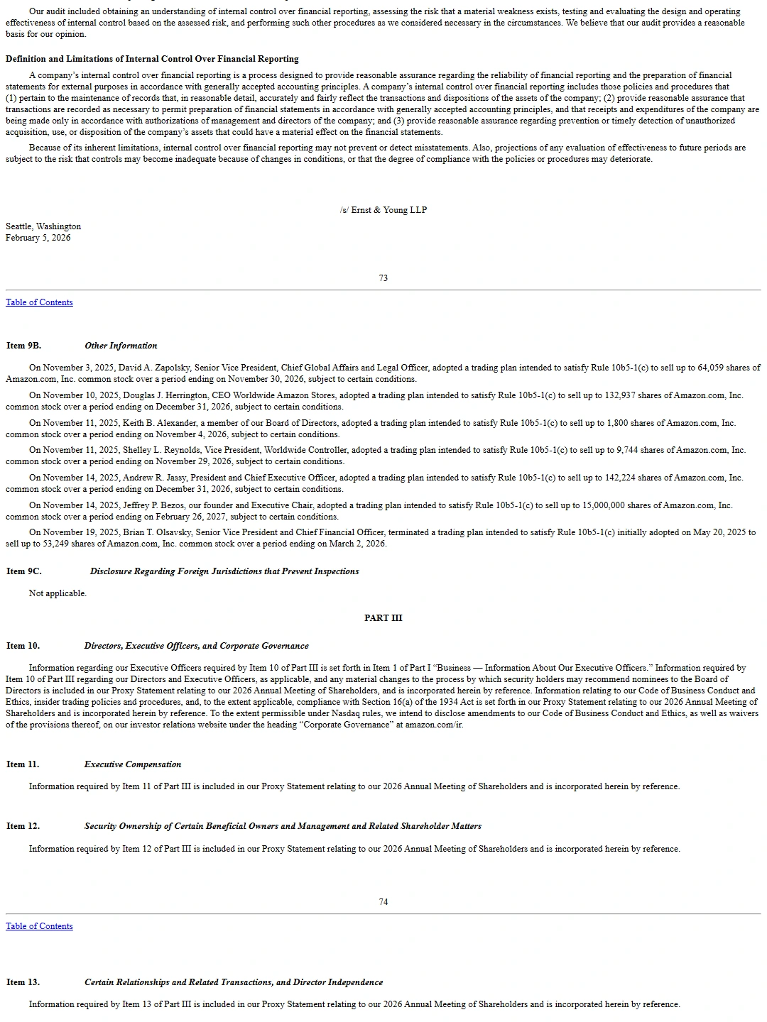 Amazon 2025 Form 10-K focus P01